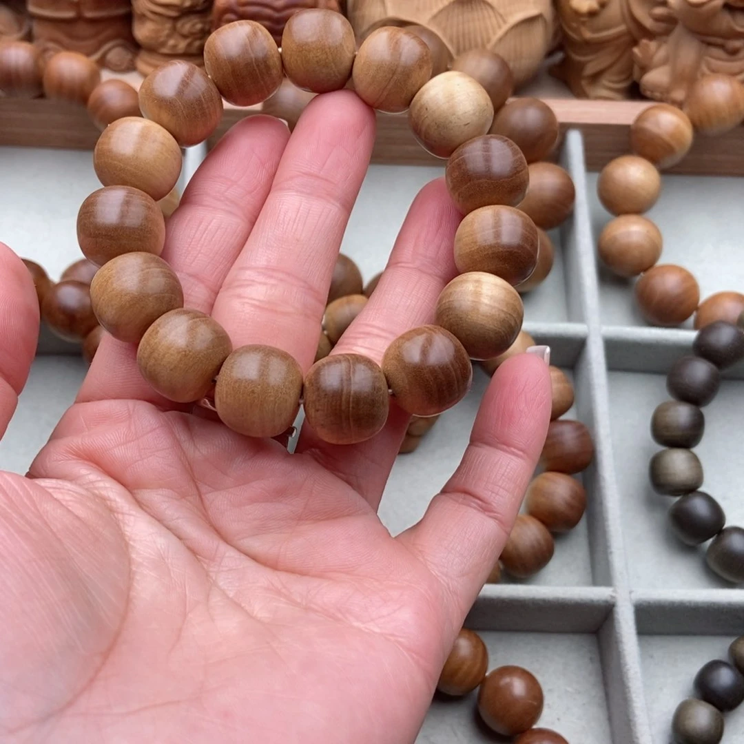 檀香木手串/手链多**嘿老山檀黑肉奶香手串
