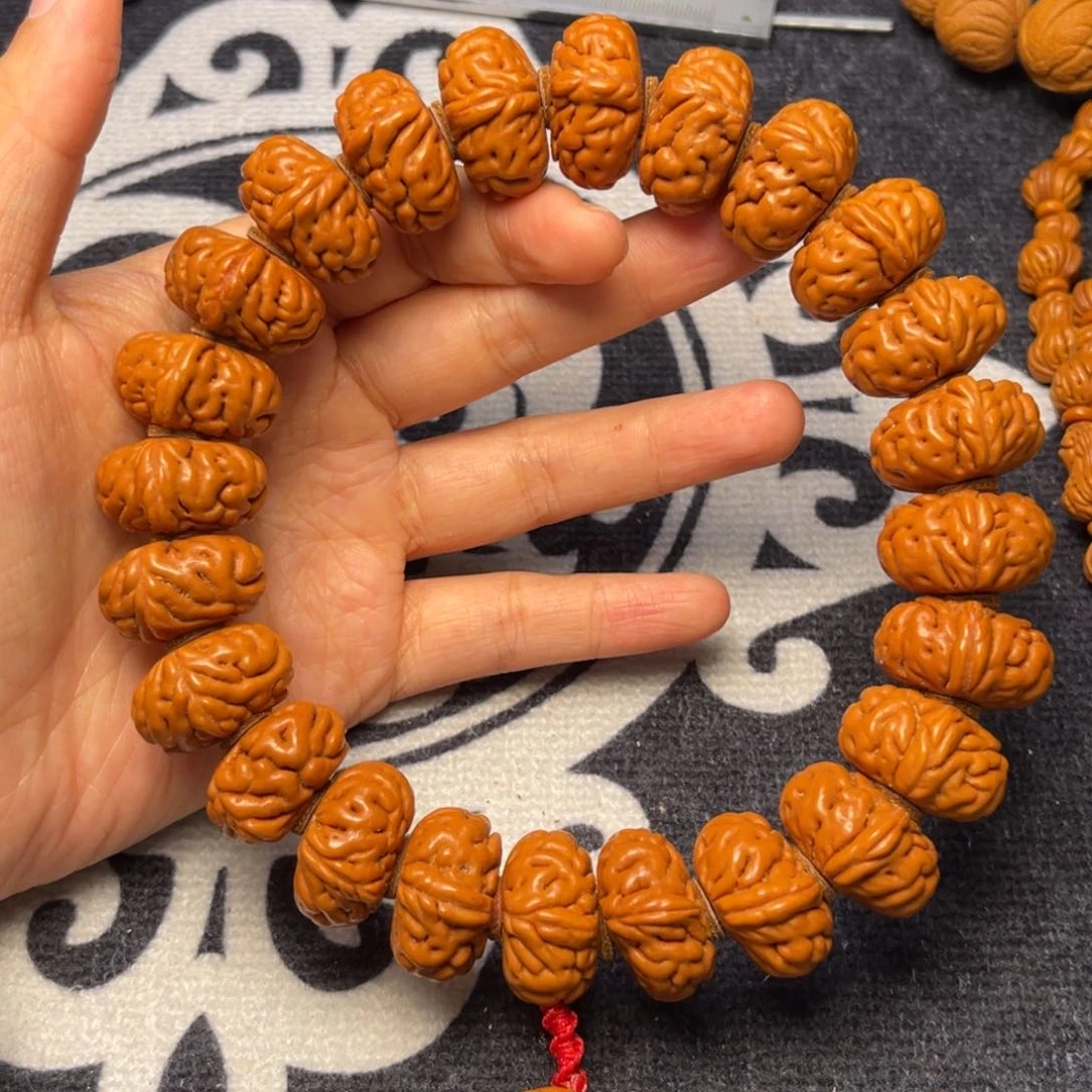 桃核手串龙纹桃核