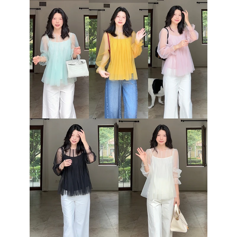 郭九九呢 气质上衣（含吊带） G925C06714