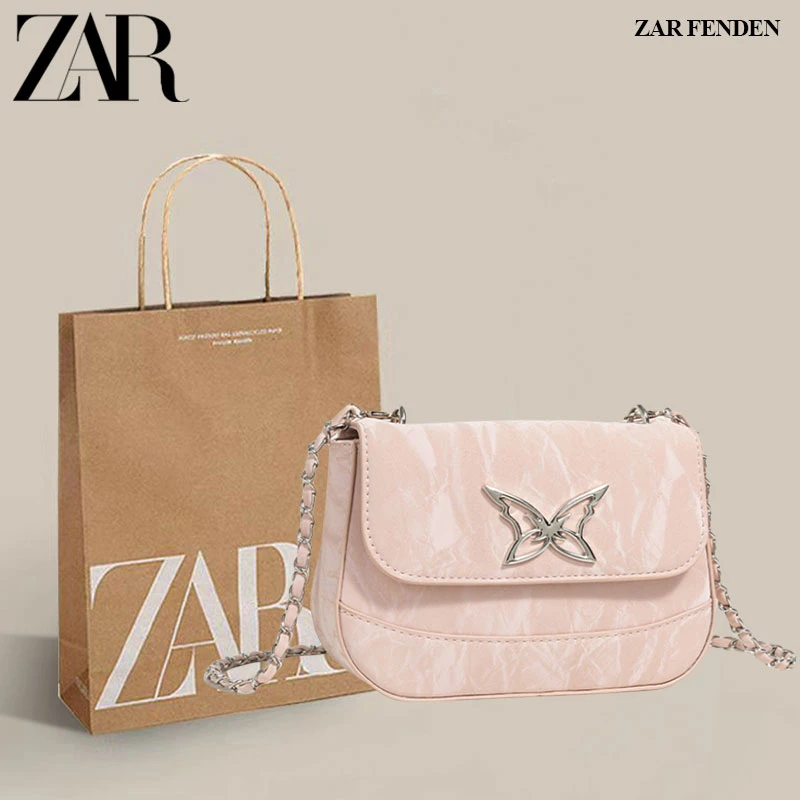 ZAR FENDEN原创高级感时尚链条小方包2025新款女式百搭单肩斜挎包