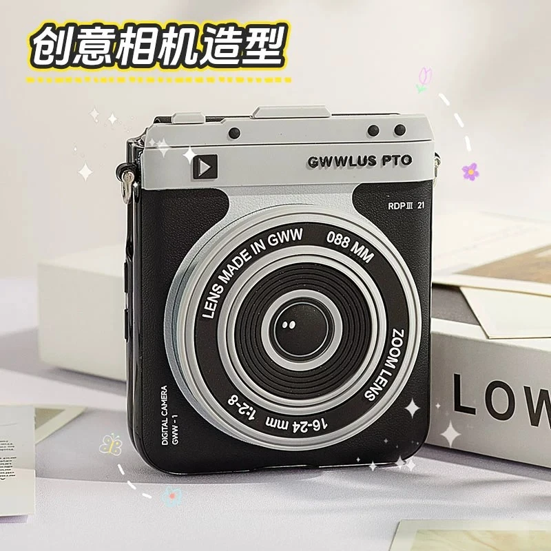 适用爆款华为Pocket2折叠屏相机手机壳P50PocketS支架斜挎防摔壳