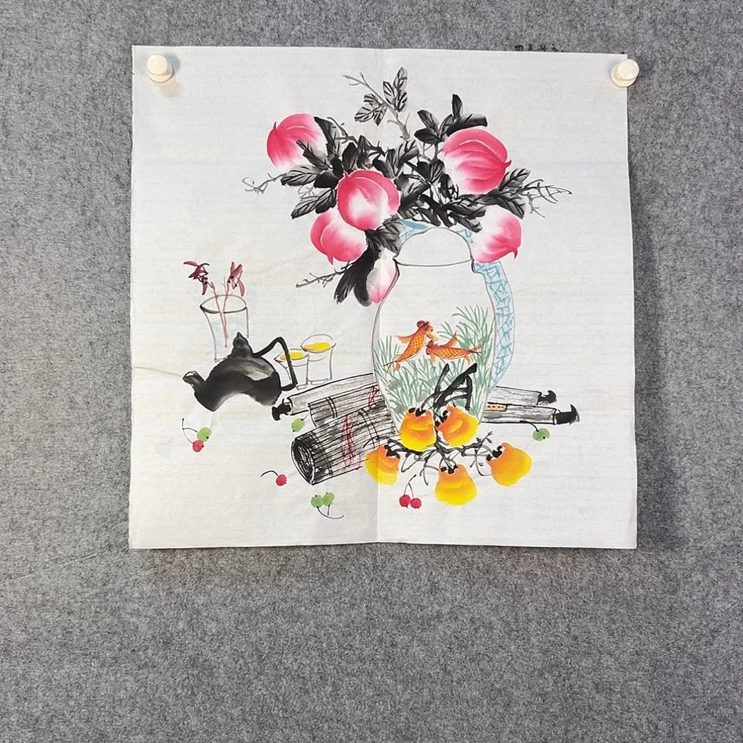国画168 花鸟和花的颜色一样是我