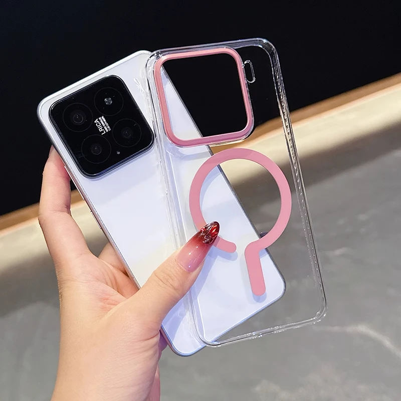 磁吸轻薄超薄适用小米15pro手机壳不发黄透明15高级感简约新款