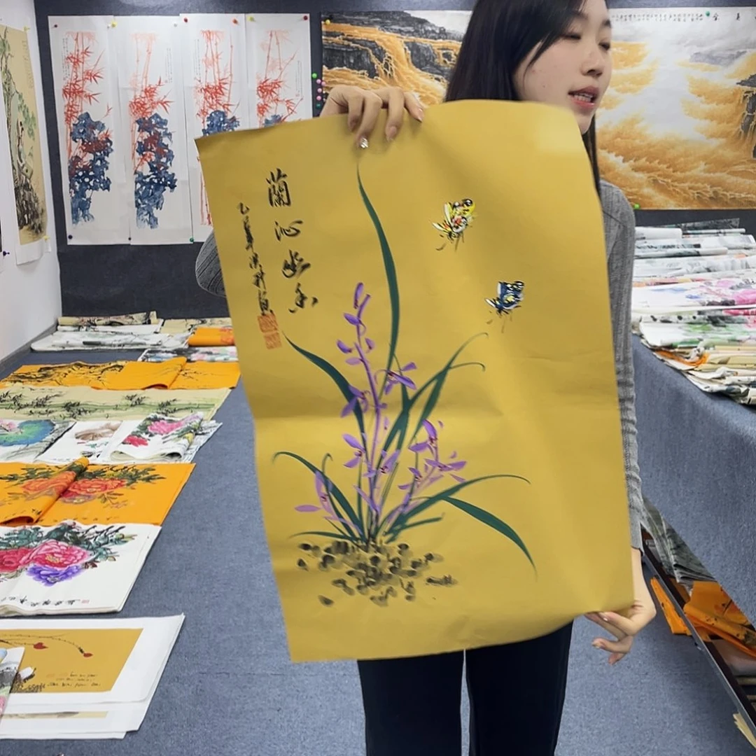 国国画作品小姐姐放漏…