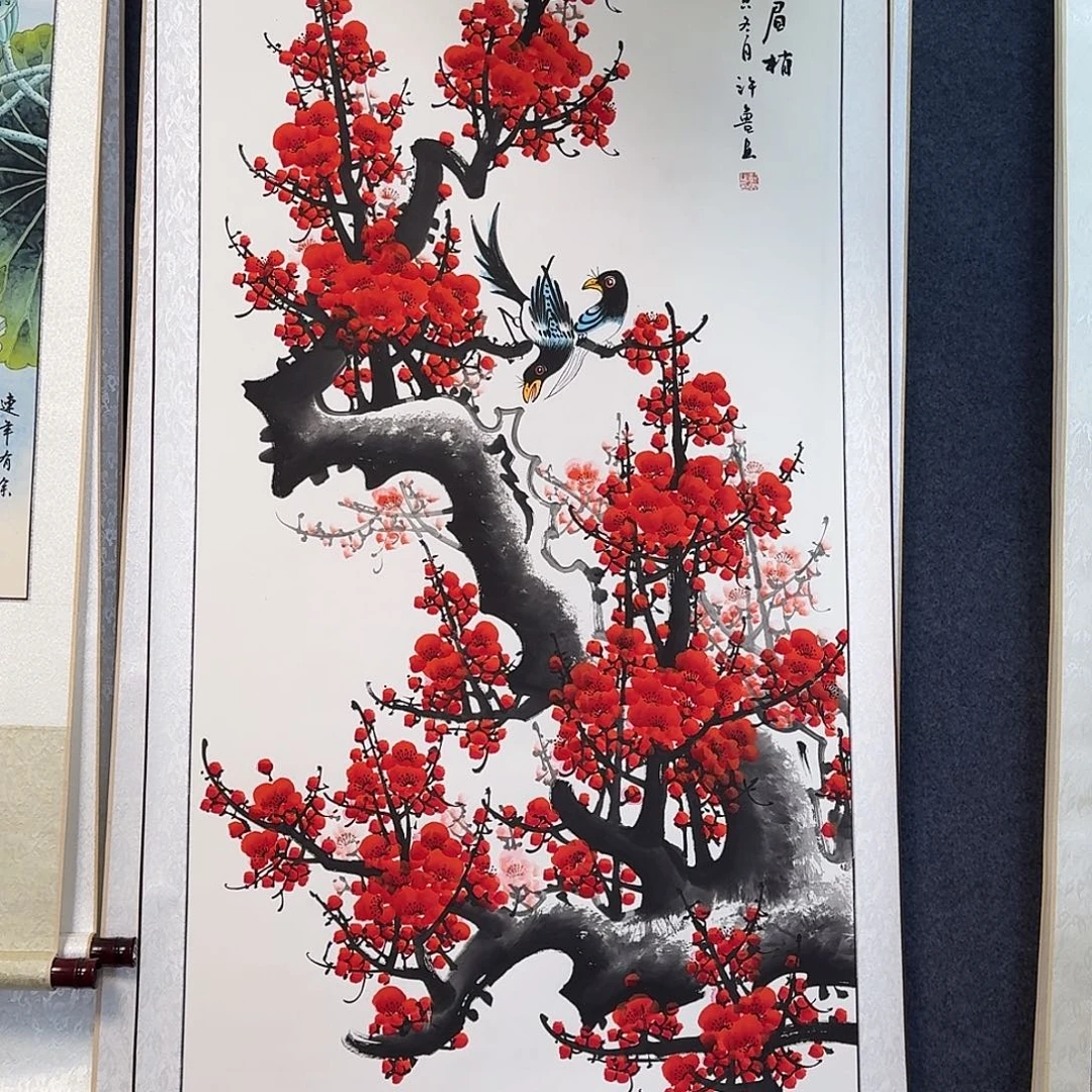纯手绘国画作品好看四尺
