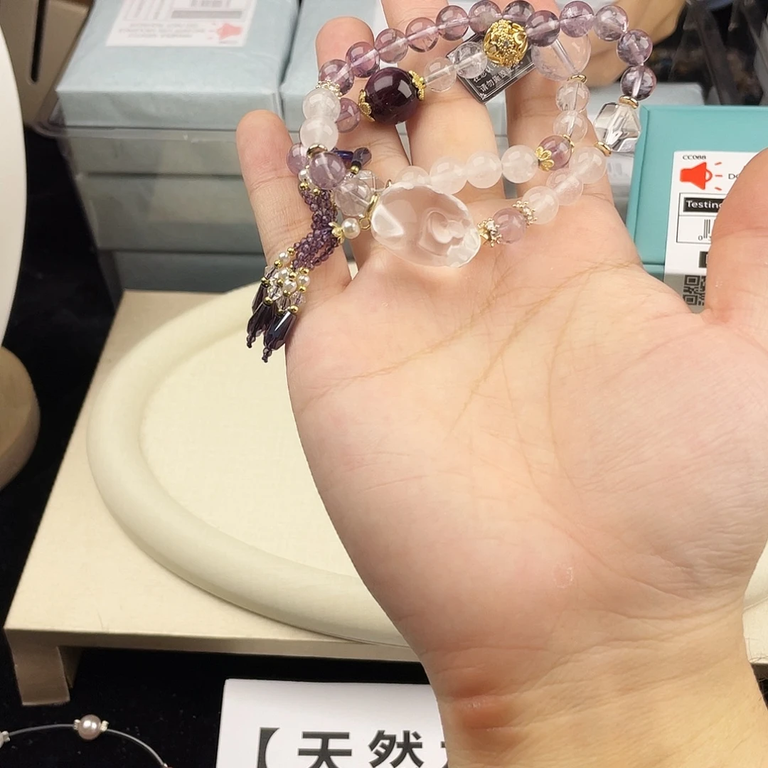手串银S925镶嵌水晶