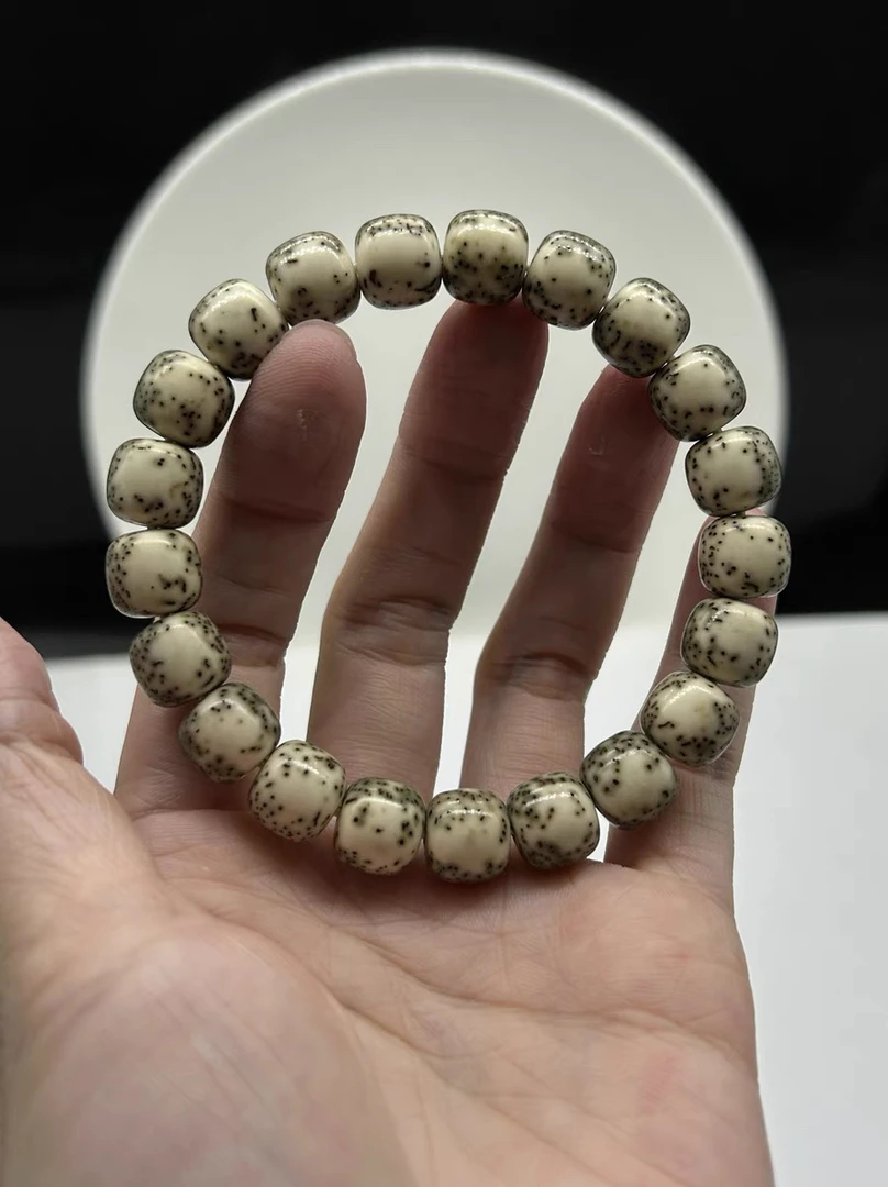 毕业级海南毛感料糯冰河豚10X11牛毛星星月菩提单圈手持