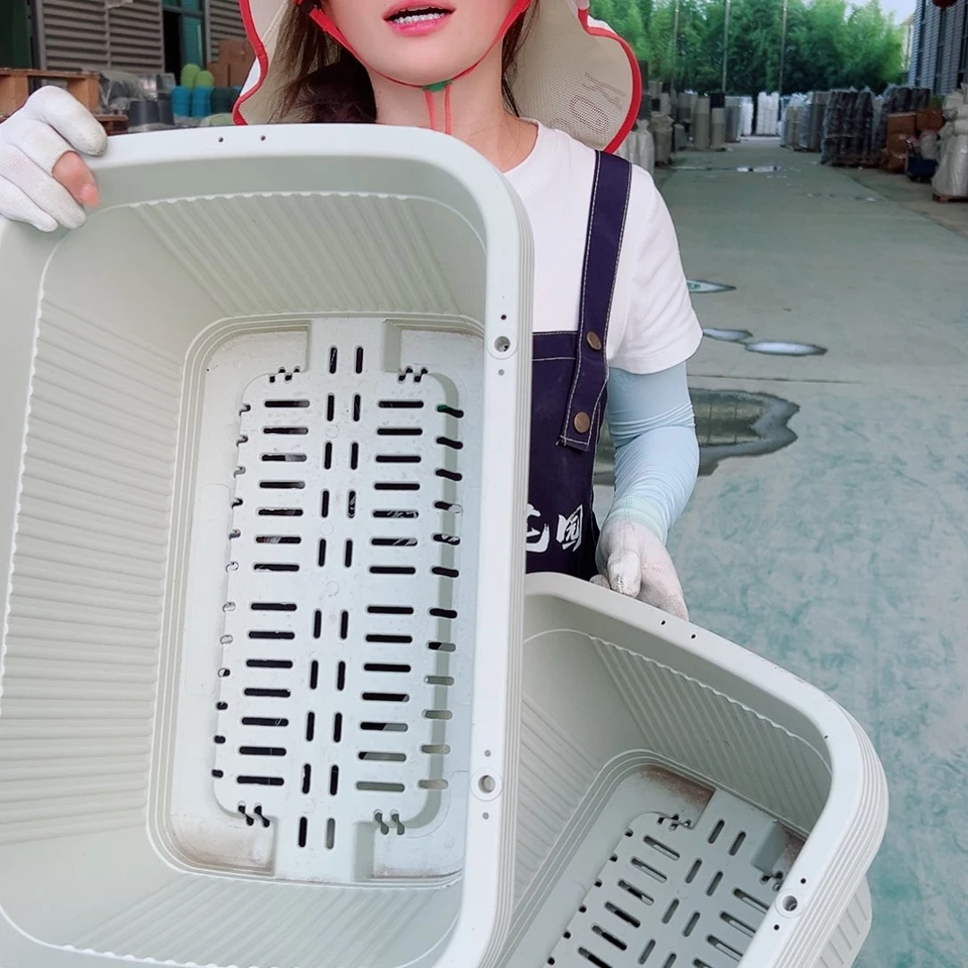 中野菜盆500#米白3个无托