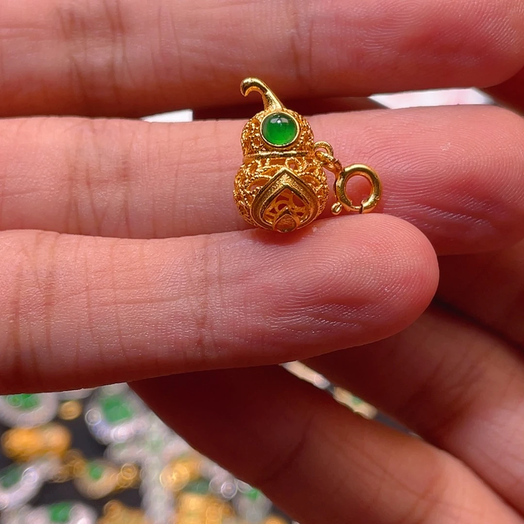 翡翠银S925镶嵌颈饰