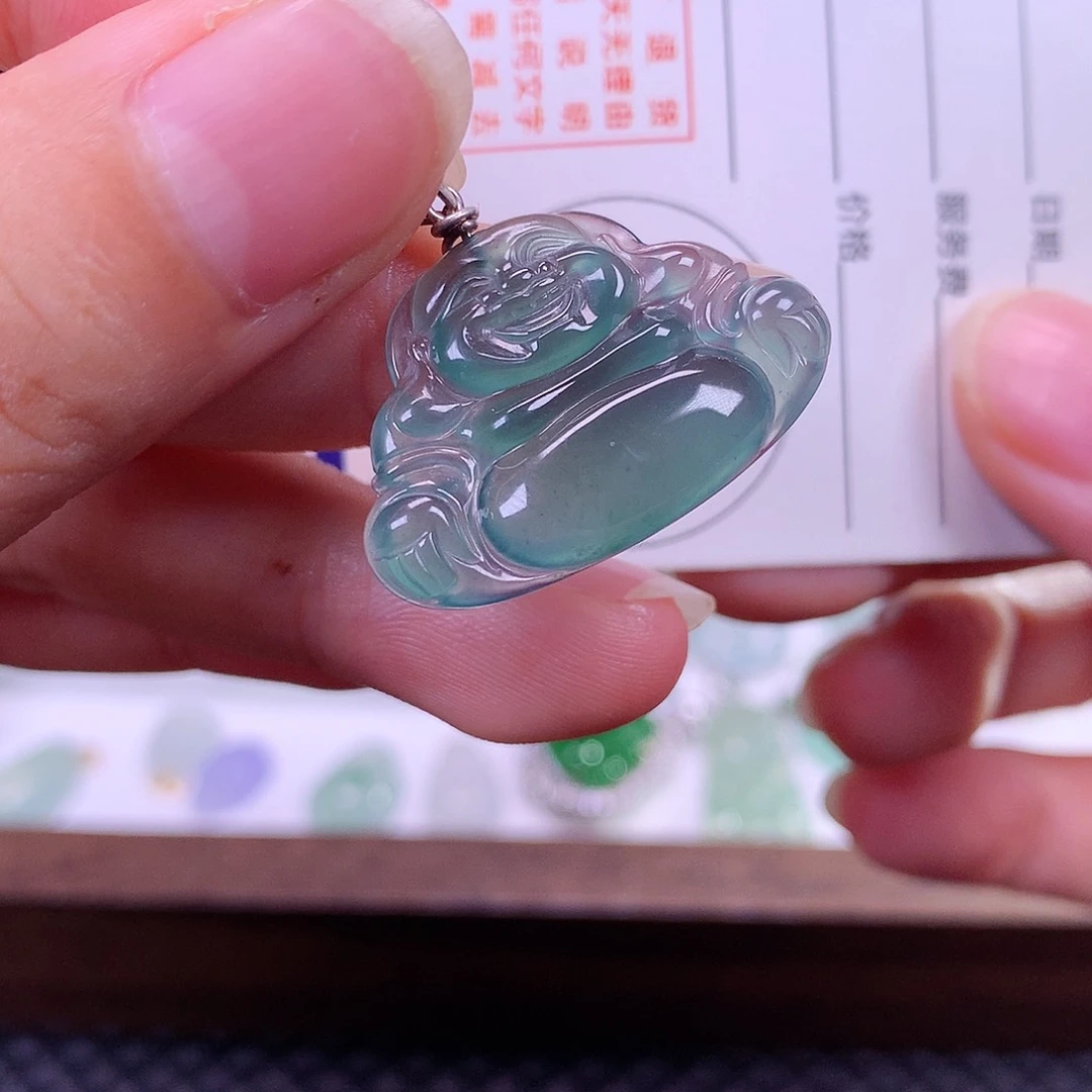 颈饰银S925镶嵌翡翠翡翠