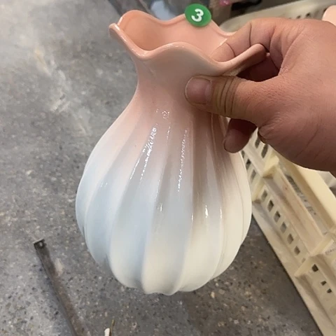 瓶瑕疵20厘米3号粉和也花瓶