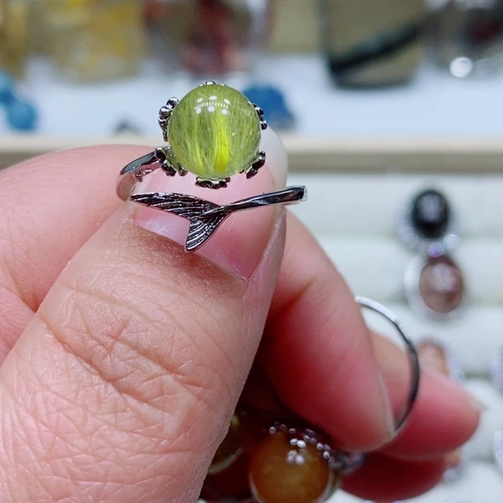 水晶戒指未镶嵌怪水晶