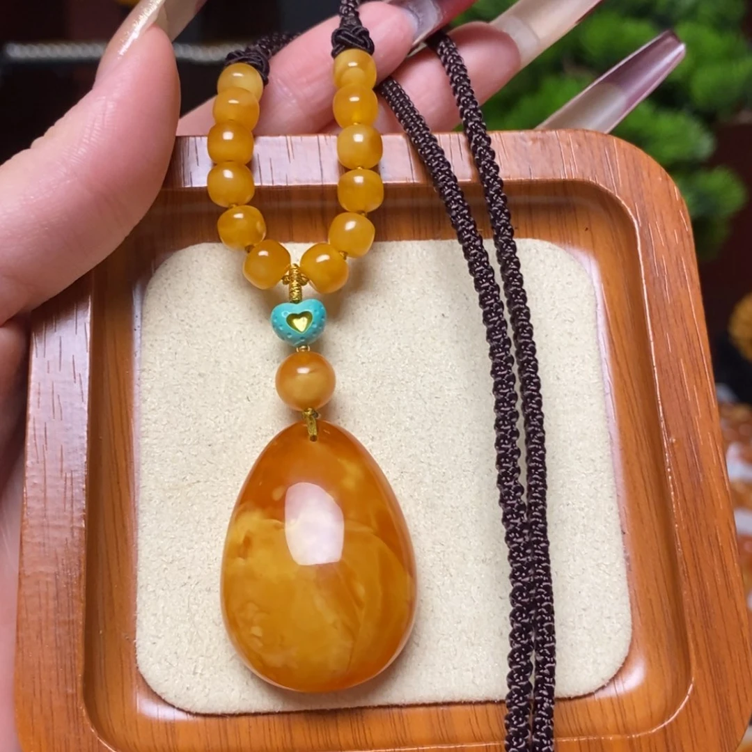 【闪购商品】蜜蜡颈饰未镶嵌项链