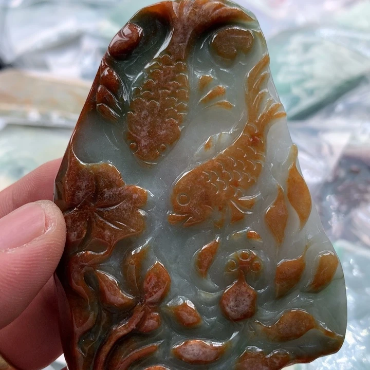 翡翠未镶嵌颈饰保真天然a货翡翠