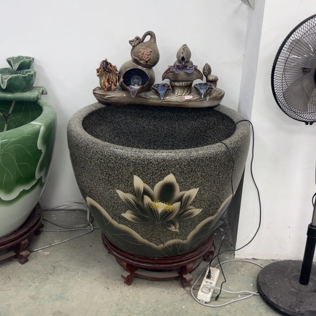 摆件陶直径63厘米流水换高山流水陶