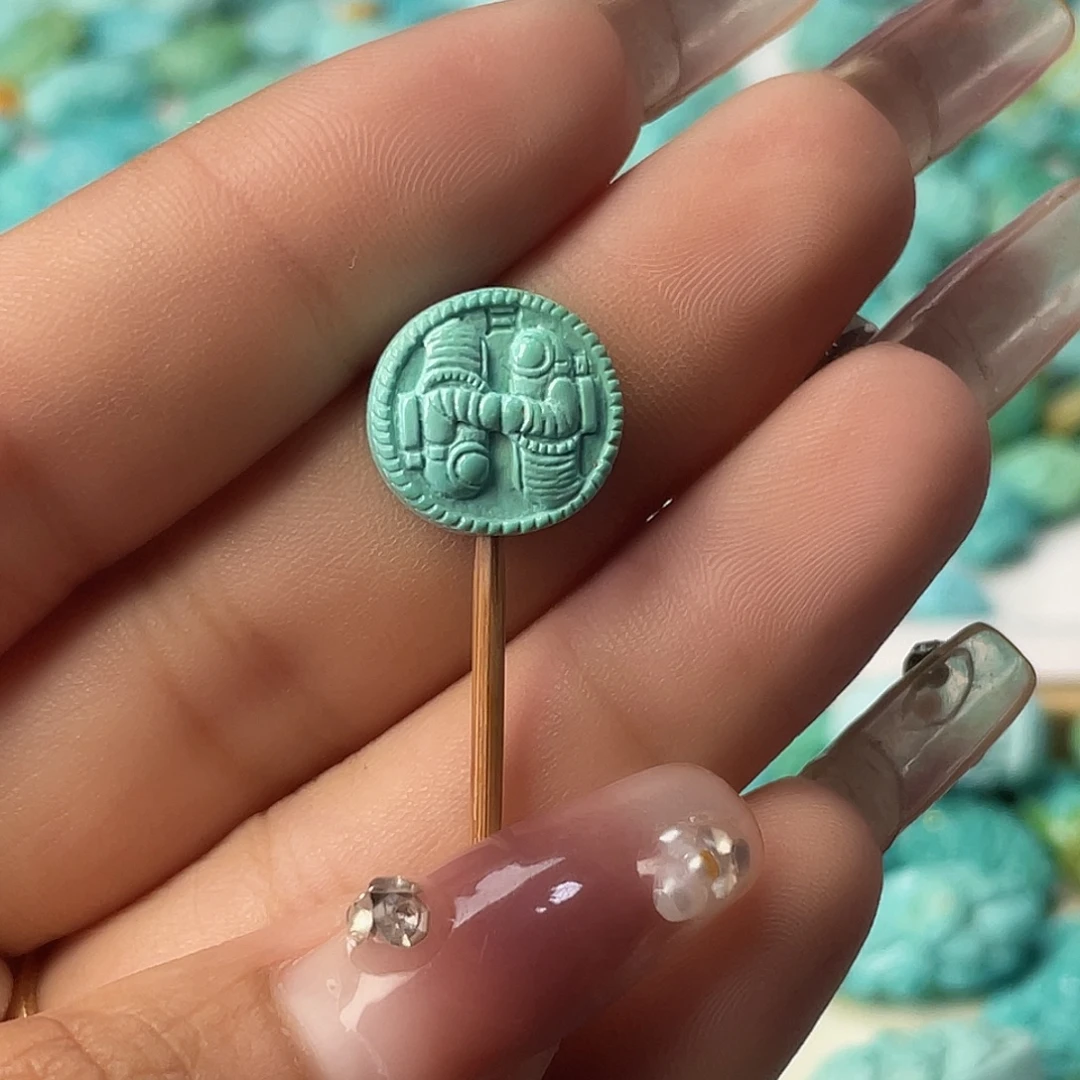 绿松石未镶嵌吊坠(不含链)