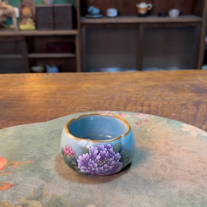 柴烧纯手工手绘陶瓷