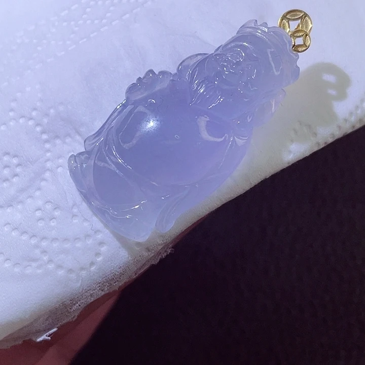 颈饰18K金镶嵌翡翠翡翠