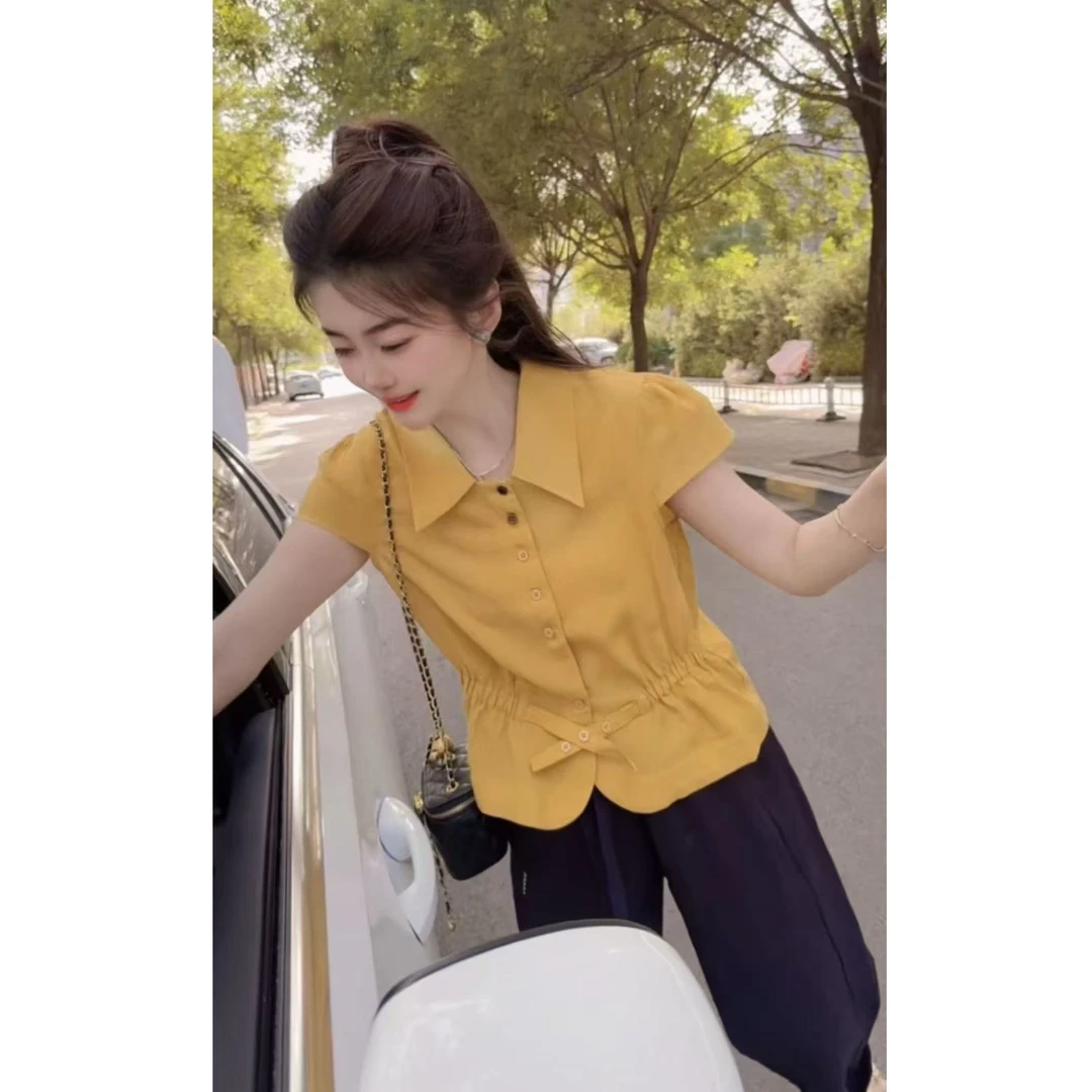 『糖果休闲A』SHL时尚气质百搭衬衫183