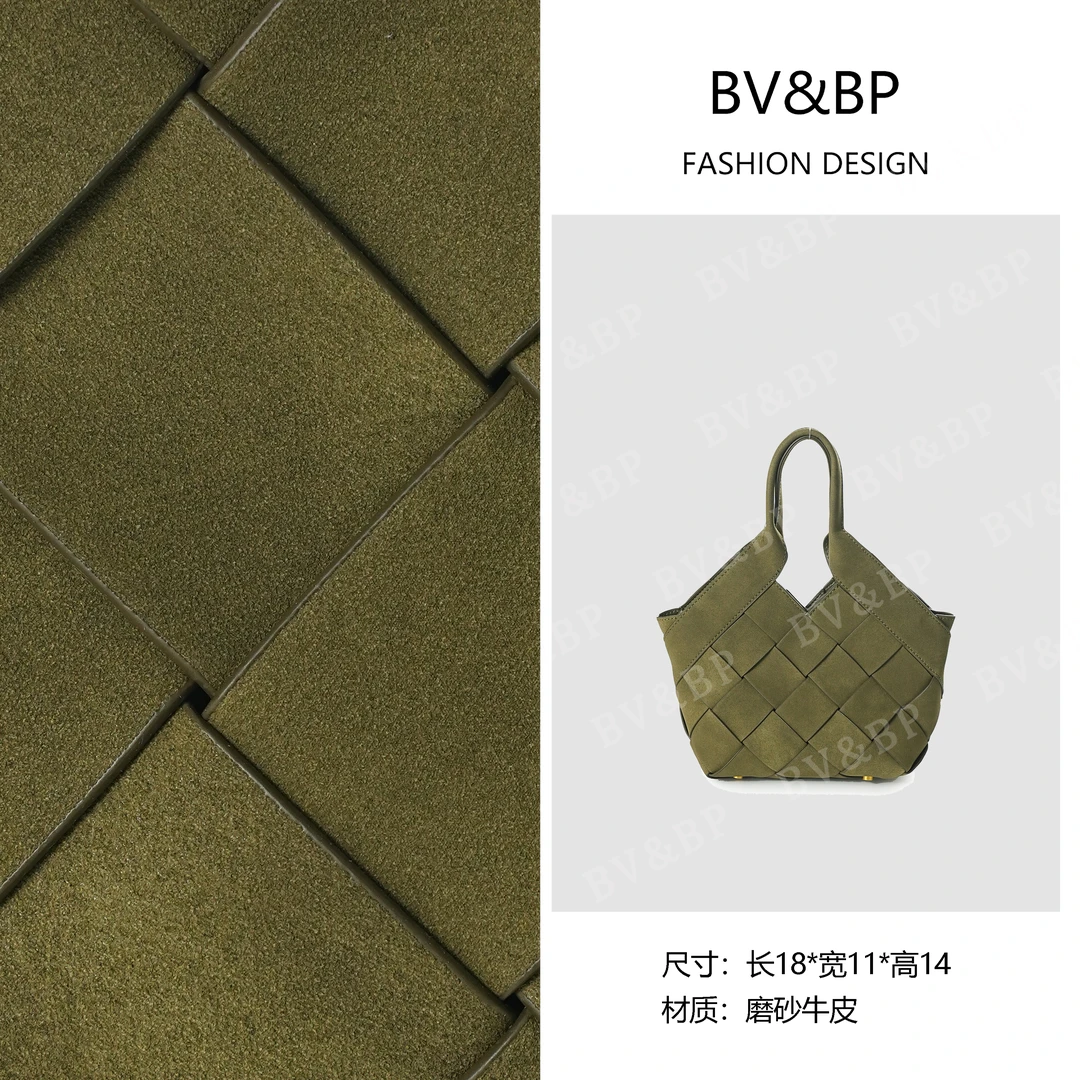 BV&BP· 原创设计 真皮高定手提单肩包  BV2092-橄榄绿