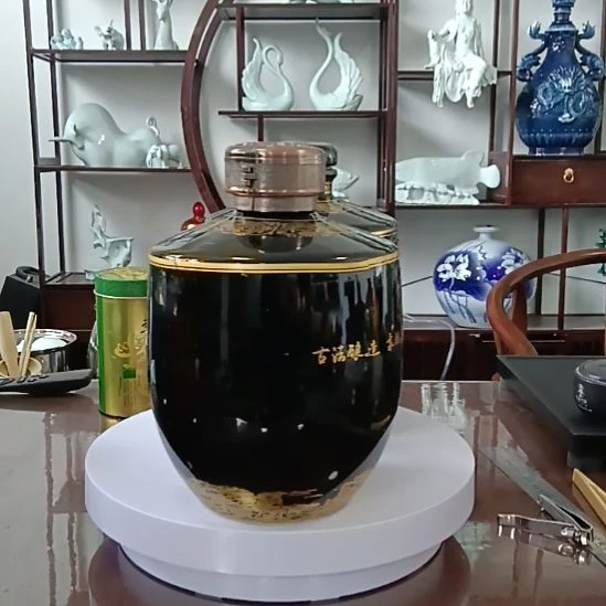 景德镇陶瓷酒瓶 5 斤乌金