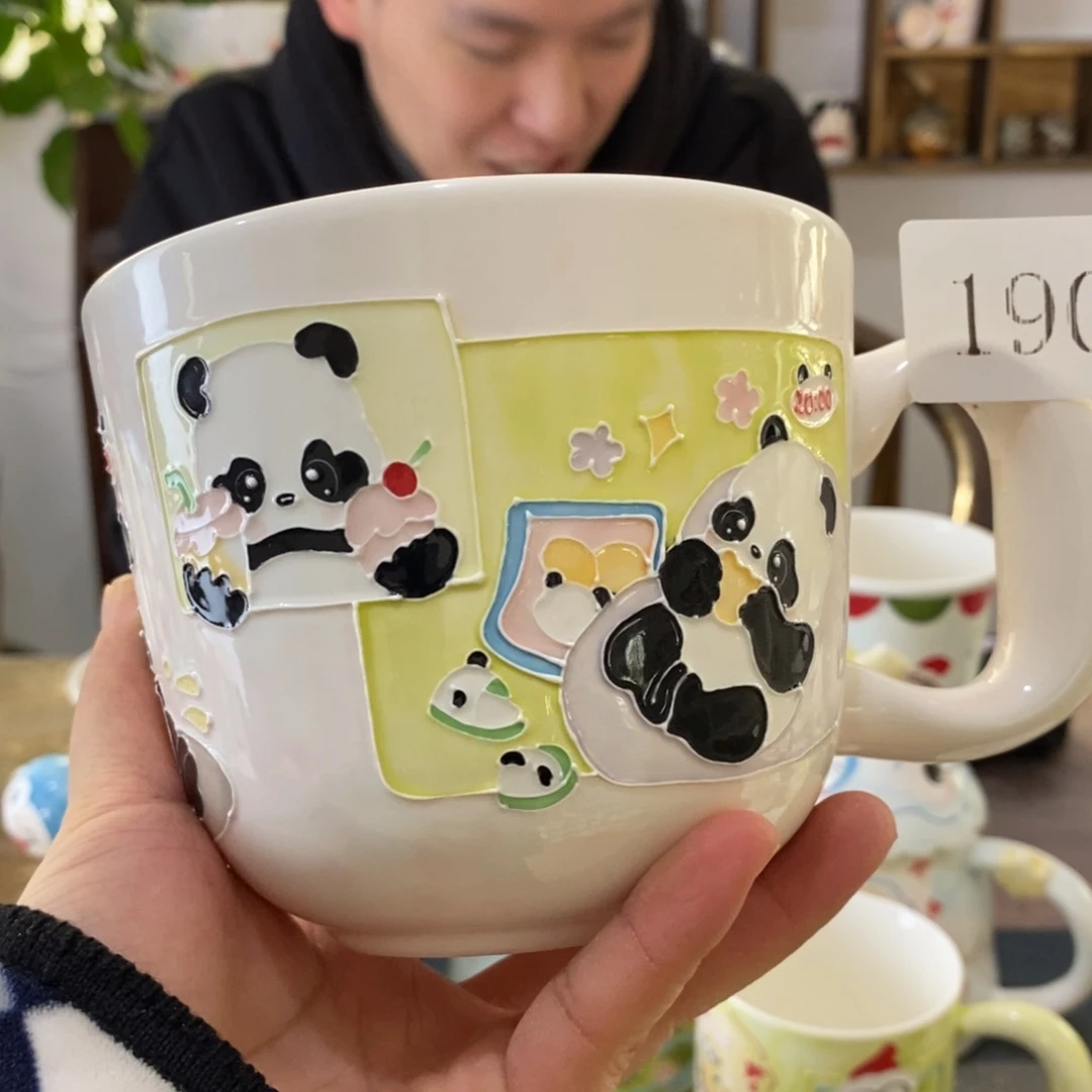 瓷片景德镇釉下彩手绘