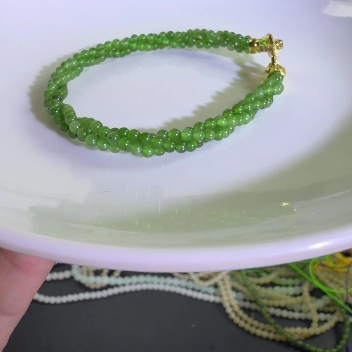 和田玉未镶嵌手链