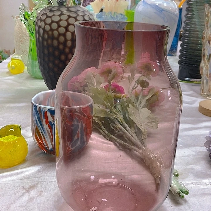 复合琉璃花瓶高29口11