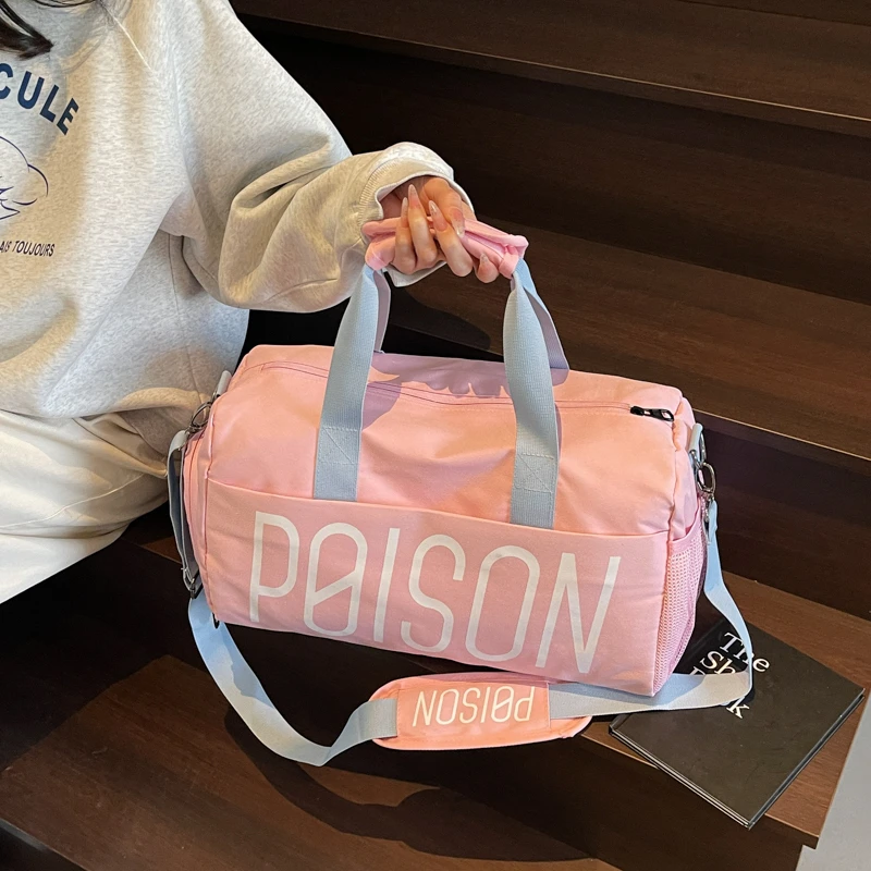 潮流轻便运动健身包大容量旅行包包女手提出差短途收纳行李包男