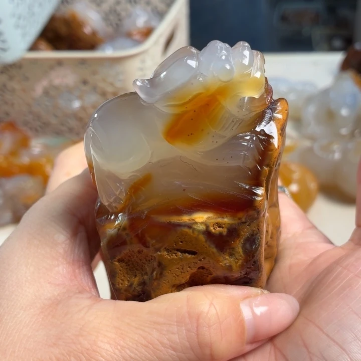 玛瑙/玉髓未镶嵌吊坠(不含链)