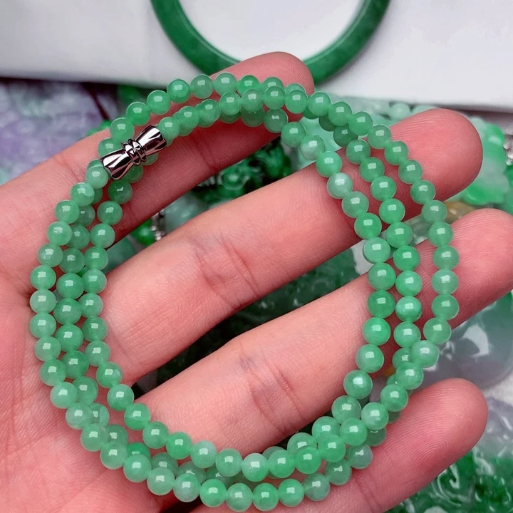 翡翠未镶嵌毛衣链