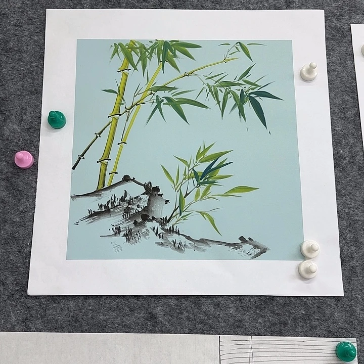 雨***天国画国画立体兰花作品