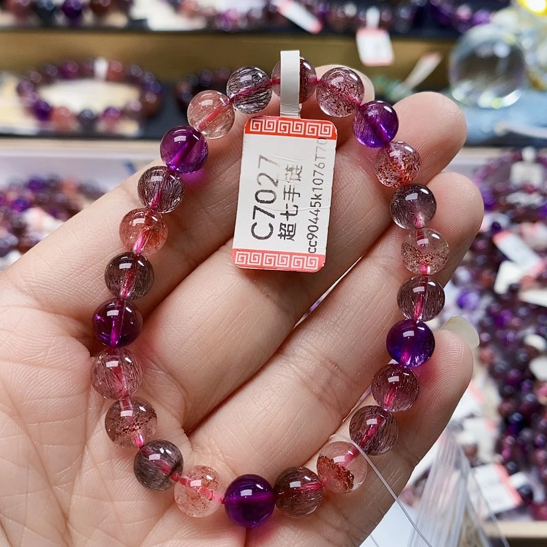 未镶嵌手链水晶8超七金草莓多C7027