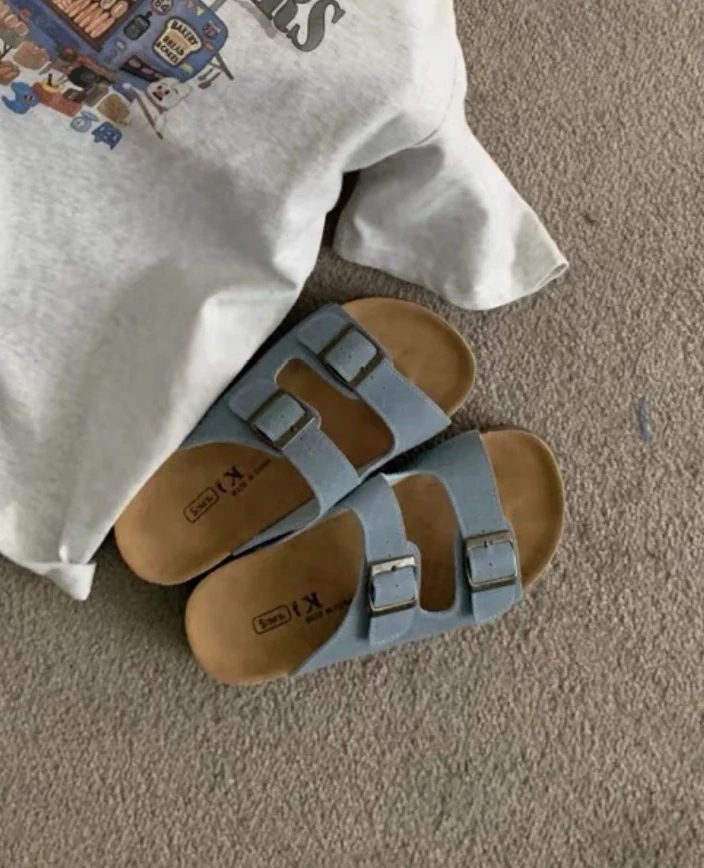 DZG（829#新） 经典休闲慵懒沙滩厚底博肯拖（厚底4.5公分）