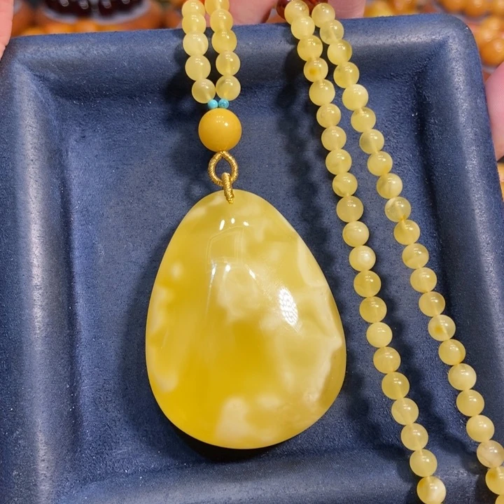 蜜蜡颈饰未镶嵌蜜蜡