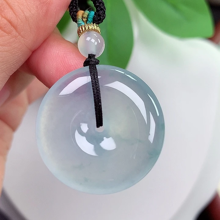 颈饰未镶嵌翡翠平安扣 29.2x6.1mm