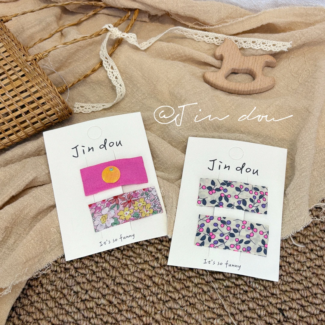 A078—“手作系列”韩版布艺掰掰夹