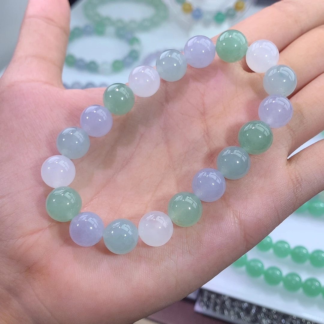 未镶嵌手链翡翠清新马卡龙手串 链接9