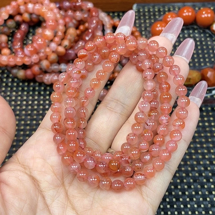 南红玛瑙未镶嵌颈饰多圈