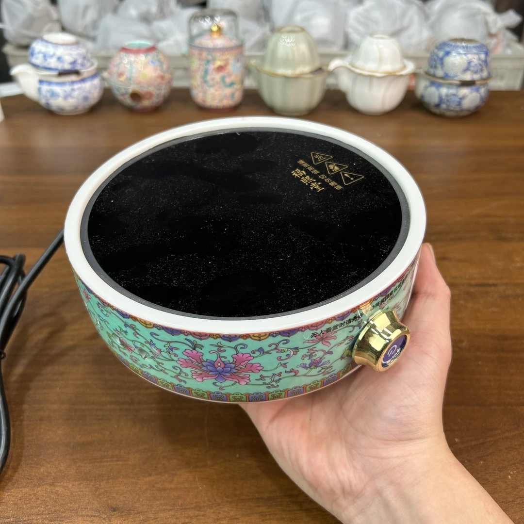 f809-珐琅彩绿色煮茶炉