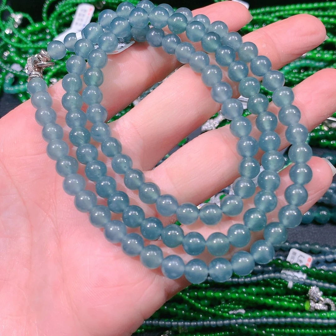 翡翠项链未镶嵌天然