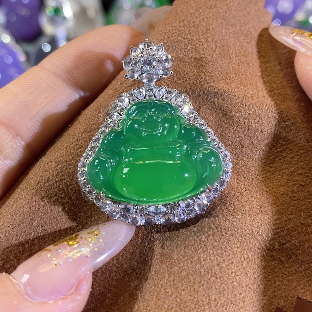 玛瑙/玉髓银S925镶嵌颈饰