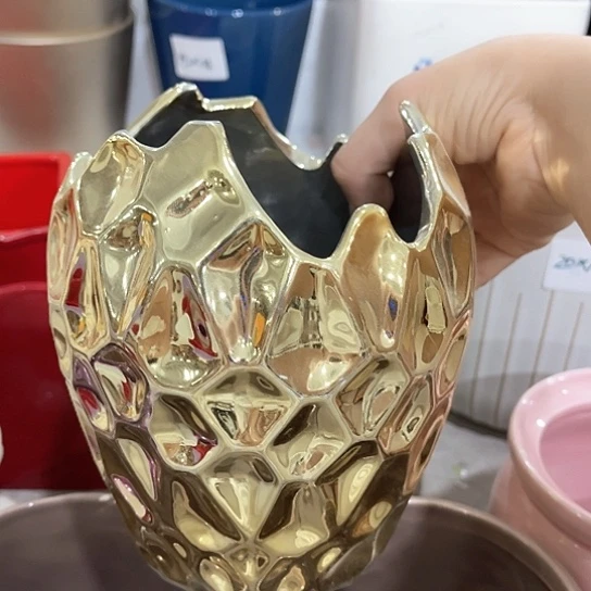 多肉绿植陶瓷花盆9.9包邮，有孔