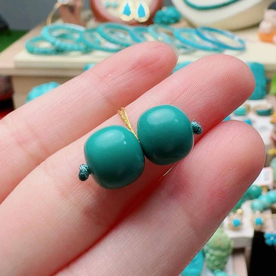 绿松石未镶嵌高瓷玉化绿老型10.4