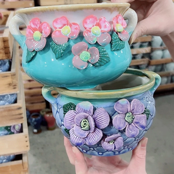 陶瓷陶瓷多肉植物花盆