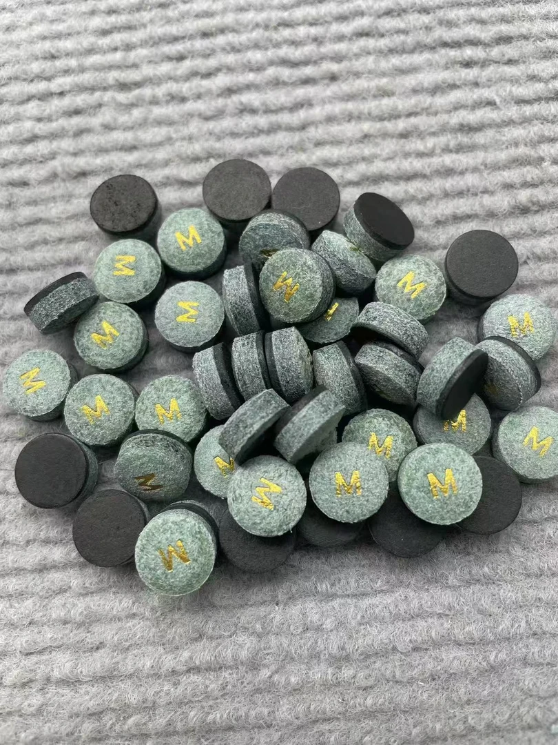 11mm单层职业涡轮增压皮台球杆皮头九球中式台球斯诺克1号链接