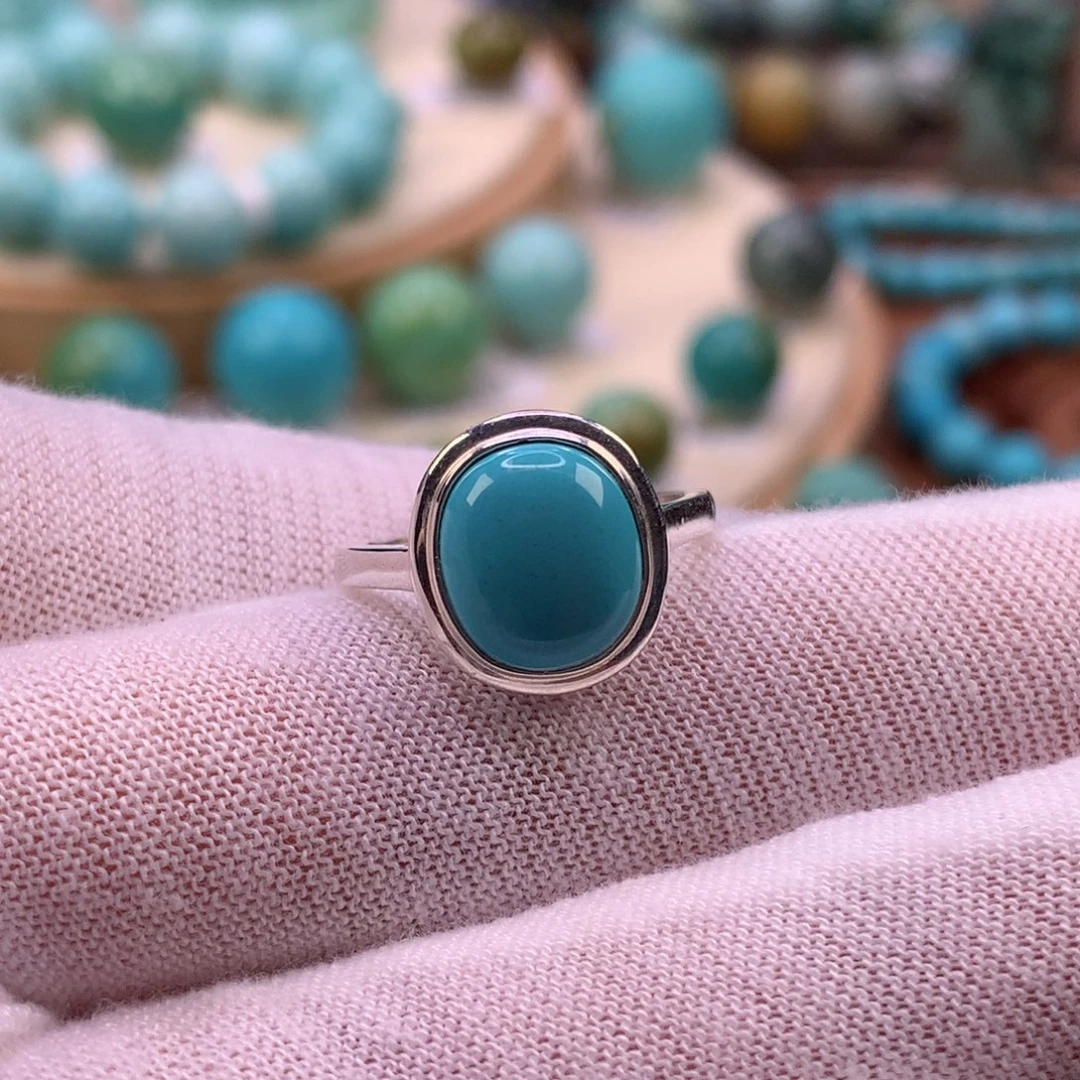 绿松石银S925镶嵌珠宝奇石