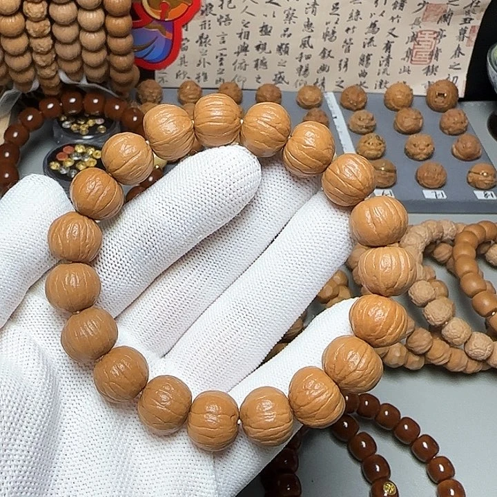 猴头核桃手串  福利南瓜 黑点毕业款 原皮原色干刷打底