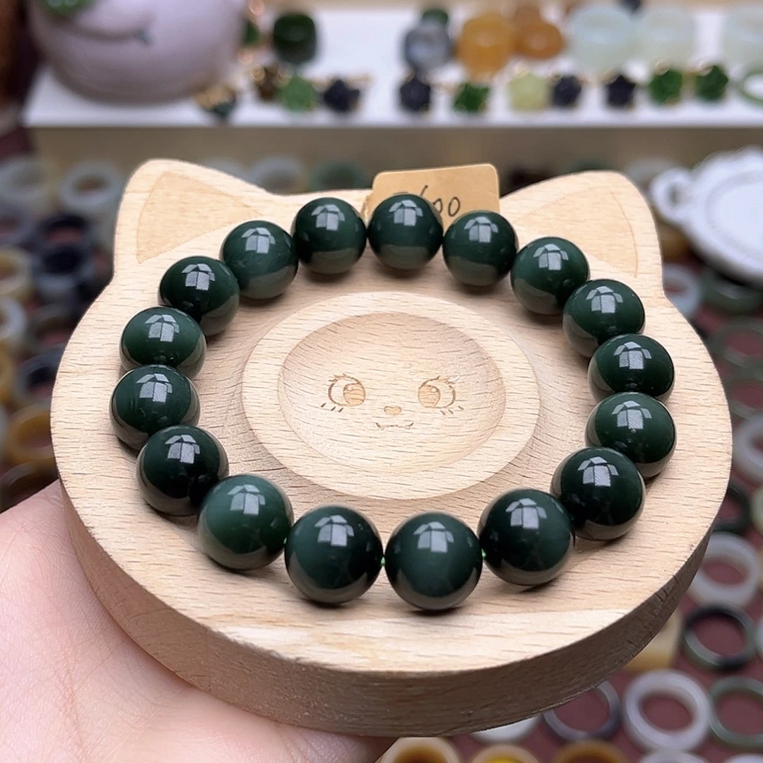 未镶嵌戒指和田玉卡12黑猫新品
