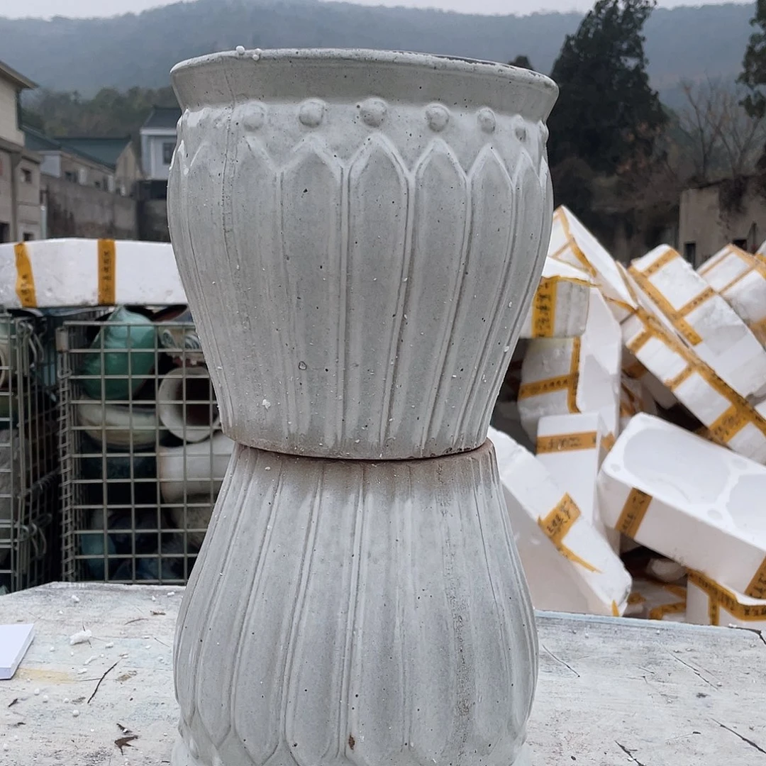 红陶王嫂花盆0215-徐白布丁微瑕